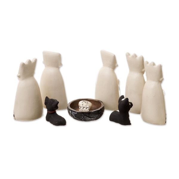 Alternate image for Christmas Ceramic Nativity Scene from Peru Born to the Amazons