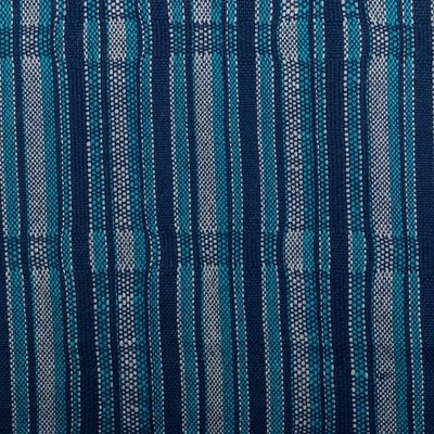 Alternate image for Blue Striped Baby Alpaca Scarf Huancayo Legacy