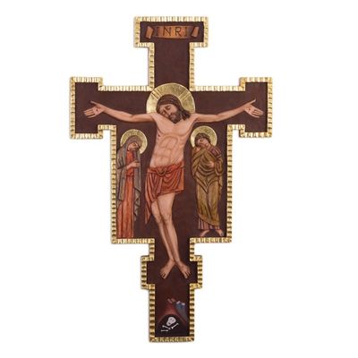 Alternate image for Cedar cross Jesus Mary and John I
