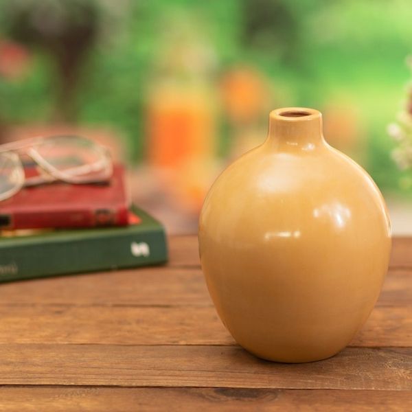 Alternate image for Ceramic Chulucana Style Decorative Vase Handmade in Peru Divine Sun