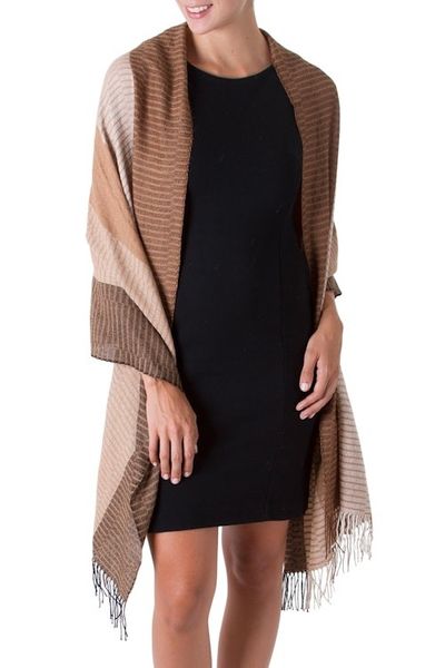 Alternate image for 100 alpaca shawl Huancayo Intensity