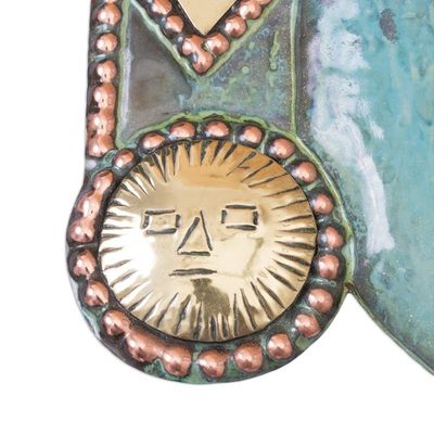 Alternate image for Peruvian Archaeological Bronze and Copper Mask Tears of a God