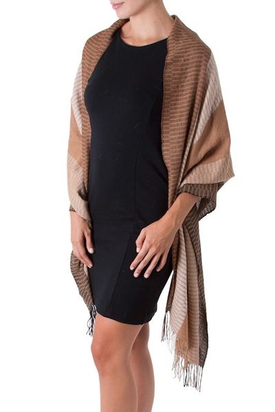 Alternate image for 100 alpaca shawl Huancayo Intensity