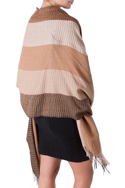 Alternate image for 100 alpaca shawl Huancayo Intensity