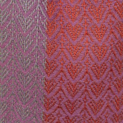 Alternate image for Hand Woven Striped Alpaca Blend Wrap Scarf from Peru Alluring Grace