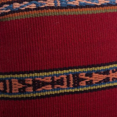 Alternate image for Hand Loomed Alpaca Shoulder Sling Bag Cusco Glyphs