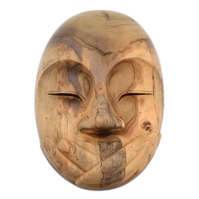 Alternate image for Hibiscus Wood Modern Mask Wordless
