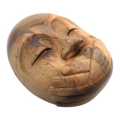 Alternate image for Hibiscus Wood Modern Mask Wordless