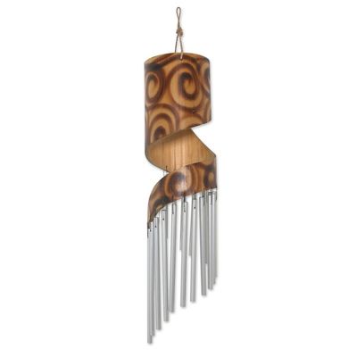 Alternate image for Hand Crafted Bamboo Wind Chime Bamboo Rhythm