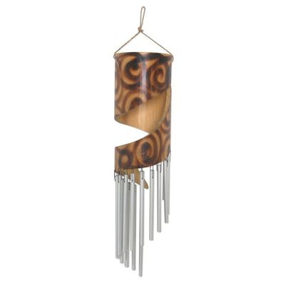 Alternate image for Hand Crafted Bamboo Wind Chime Bamboo Rhythm
