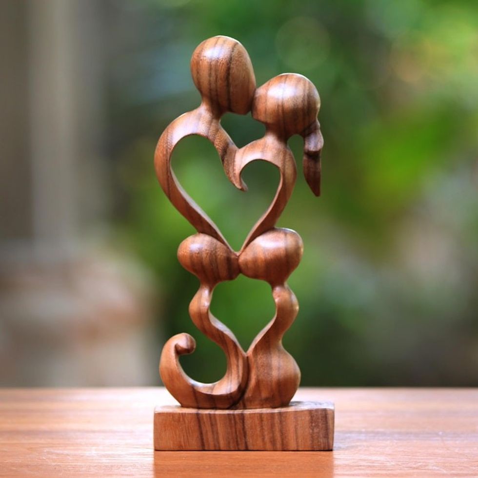 Hand Crafted Heart Shaped Sculpture 'Harmony'