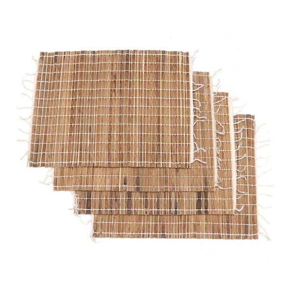 Alternate image for Set of 4 Handwoven Natural Fiber Placemats Tropical Traditions