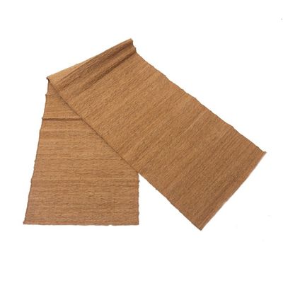 Alternate image for Handcrafted Cotton Blend Table Runner in Orange Tones Soft Natural Orange