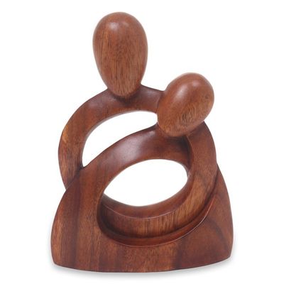 Alternate image for Romantic Wood Sculpture Eternity of Love