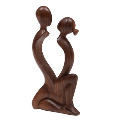 Alternate image for Handcrafted Wood Sculpture Talk To Me