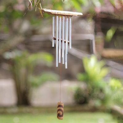 Alternate image for Bamboo and Aluminum Wind Chimes Handcrafted in Bali Echo of Voice