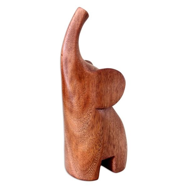 Alternate image for Handmade Wood Sculpture Essential Elephant