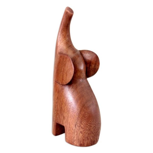 Alternate image for Handmade Wood Sculpture Essential Elephant