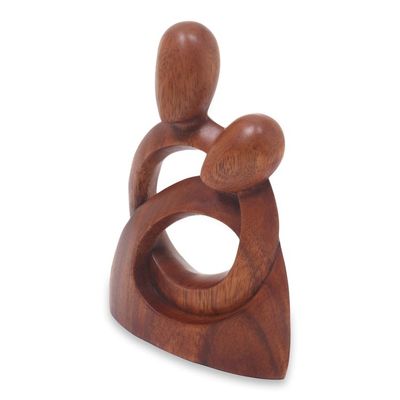 Alternate image for Romantic Wood Sculpture Eternity of Love