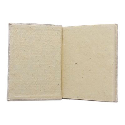 Alternate image for Hand-Crafted Eco-Friendly Natural Fiber Fish-Themed Journal Swerving Fish