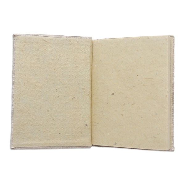Alternate image for Hand-Crafted Eco-Friendly Natural Fiber Fish-Themed Journal Swerving Fish