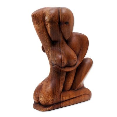 Alternate image for Romantic Wood Sculpture Sweet Love