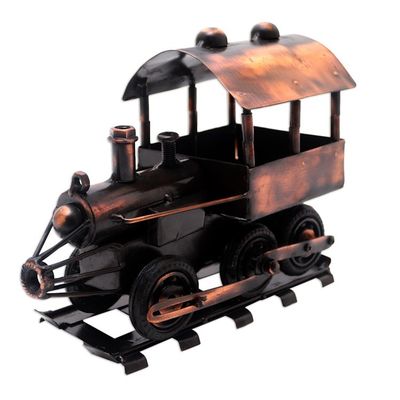 Alternate image for Hand Crafted Iron and Steel Locomotive Sculpture Sepur