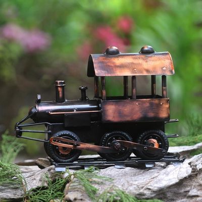 Alternate image for Hand Crafted Iron and Steel Locomotive Sculpture Sepur