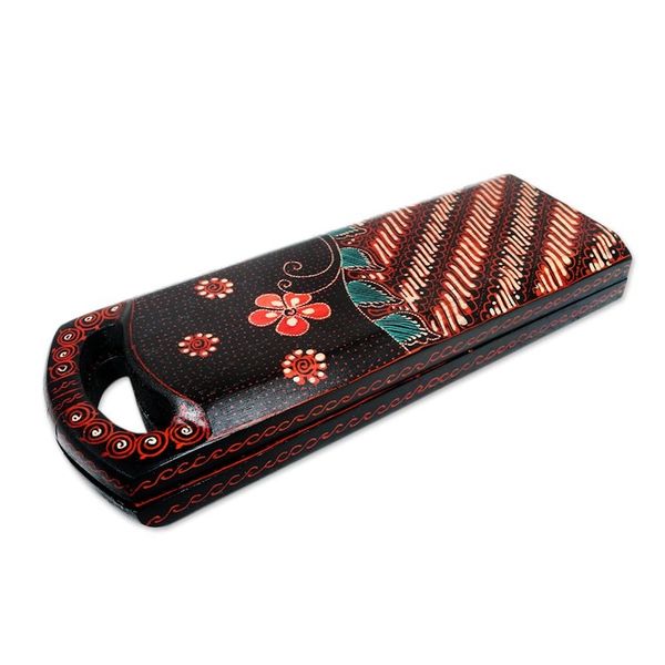 Alternate image for Hand-painted Wood Batik Mancala Game from Indonesia A Passionate Leisure
