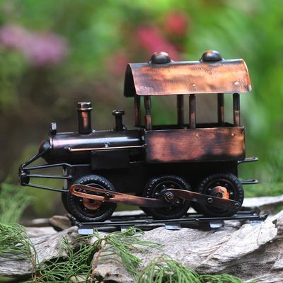 Alternate image for Hand Crafted Iron and Steel Locomotive Sculpture Sepur