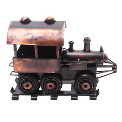 Alternate image for Hand Crafted Iron and Steel Locomotive Sculpture Sepur