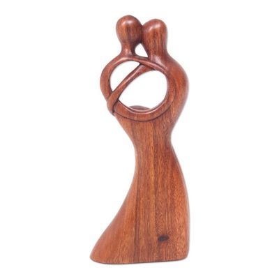 Alternate image for Romantic Dance Wood Sculpture from Bali Romantic Dance