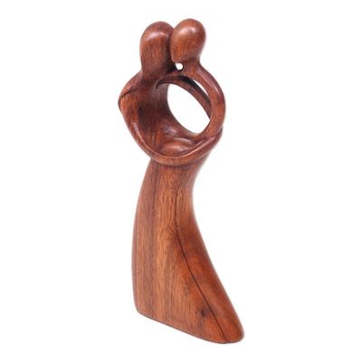 Alternate image for Romantic Dance Wood Sculpture from Bali Romantic Dance