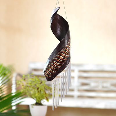 Alternate image for Artisan Crafted Coconut Fiber Wind Chime from Bali Morning Melody