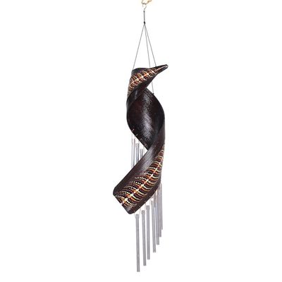 Alternate image for Artisan Crafted Coconut Fiber Wind Chime from Bali Morning Melody