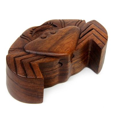 Alternate image for Crab Theme Puzzle Box Balinese Crab