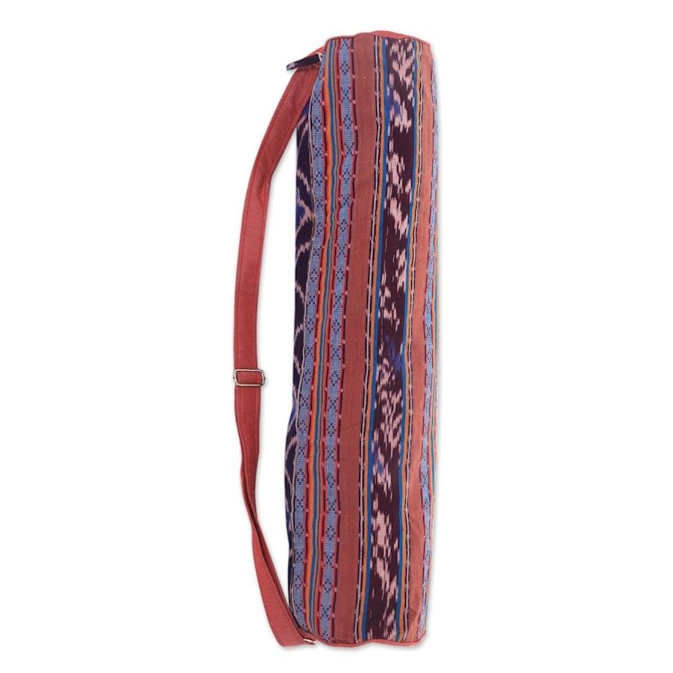 100 Hand Woven Cotton Lined Yoga Bag with One Inner Pocket 'Troso Dusk'