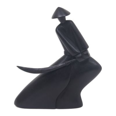 Alternate image for Hand Made Wood Sculpture Balinese Samurai