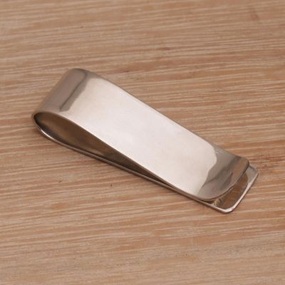 Alternate image for Engraved Stainless Steel Money Clip from Indonesia Luck Will Follow Me