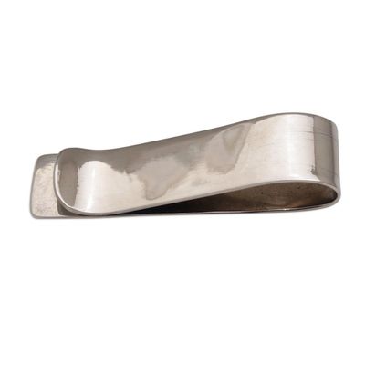 Alternate image for Engraved Stainless Steel Money Clip from Indonesia Luck Will Follow Me