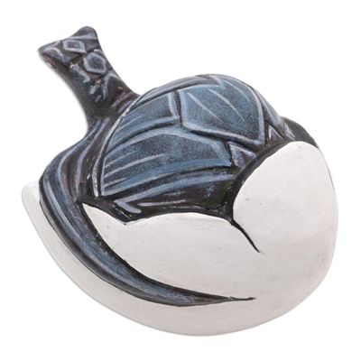 Alternate image for Handcrafted Turtle Jempinis Wood Figurine from Bali Turtle Birth