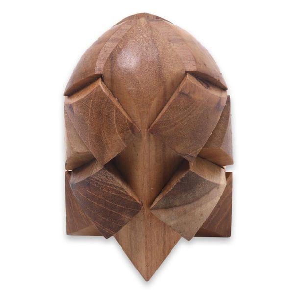 Alternate image for Fair Trade Carved Teak Wood Brainteaser Puzzle from Java Little Rocket