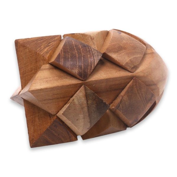 Alternate image for Fair Trade Carved Teak Wood Brainteaser Puzzle from Java Little Rocket
