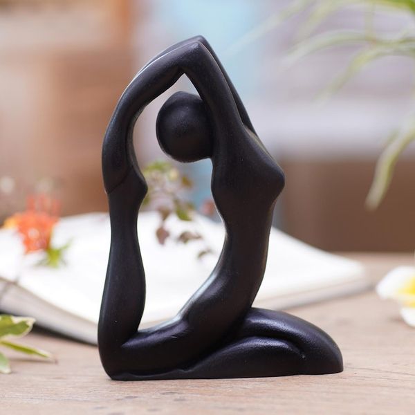Alternate image for Suar Wood Figurative Statuette Pigeon Pose