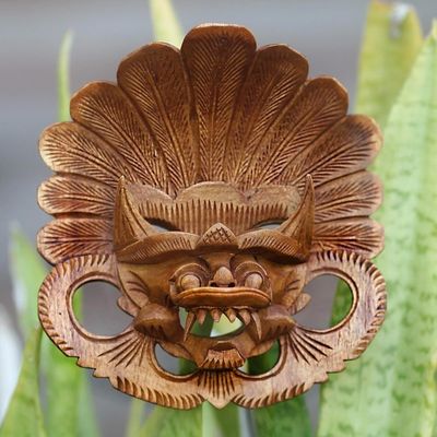 Alternate image for Hand Carved Bhoma Wall Mask Balinese Protector