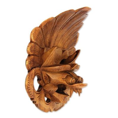 Alternate image for Hand Carved Bhoma Wall Mask Balinese Protector