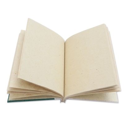 Alternate image for Green Natural Fiber Turtle-Motif Journal Tortoise Thoughts in Green