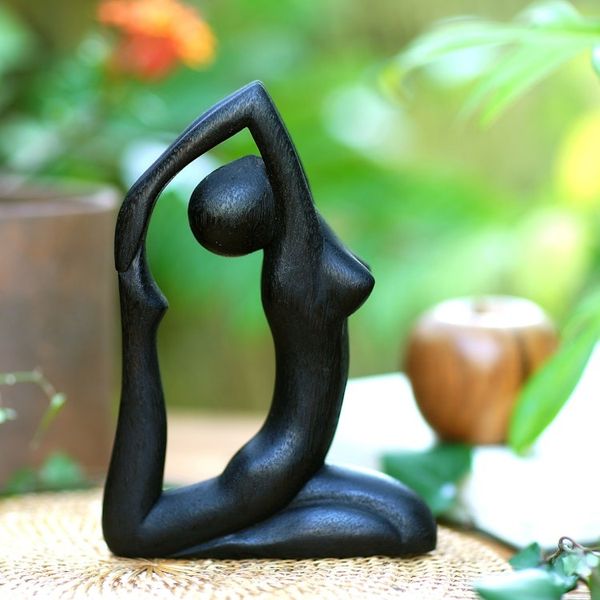 Alternate image for Suar Wood Figurative Statuette Pigeon Pose