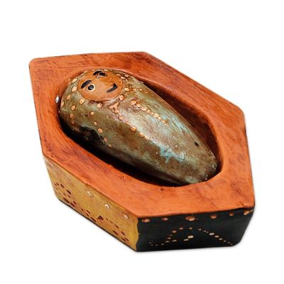 Alternate image for Borneo Style Wood Nativity Scene 6 Pieces Dayak Nativity