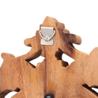 Alternate image for Ornate Rococo Style Carved Wood Mirror from Bali Artisan Mataram Rococo